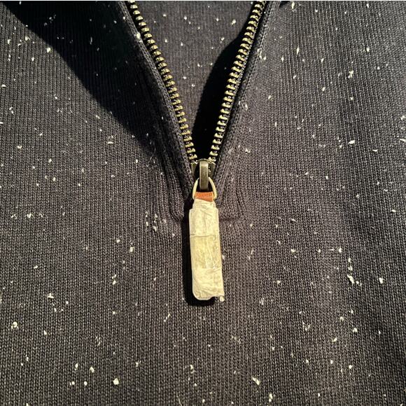 NWOT Lands’ End Big Bedford Rib Quarter-Zip Pullover – Navy – Men’s Medium - Picture 5 of 6